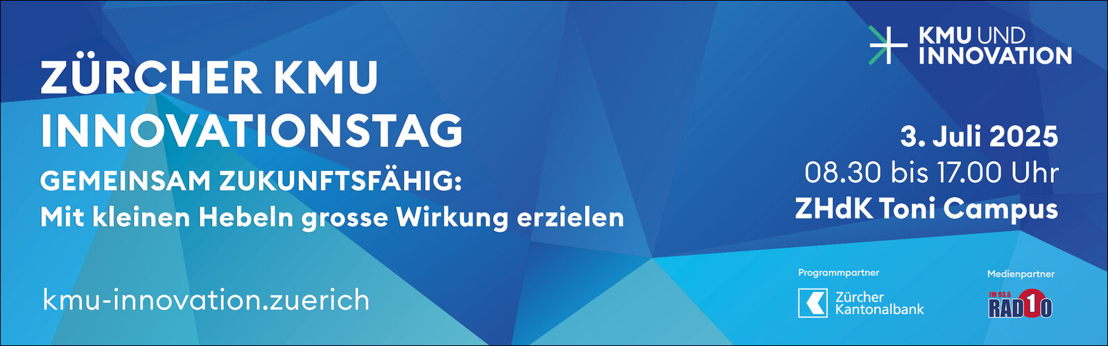 Dritter Zürcher KMU Innovationstag - 3. Juli 2025